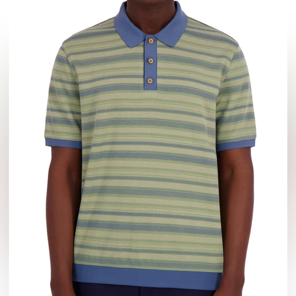 Rainforest Men's Sweater Polo Shirt Size Large New